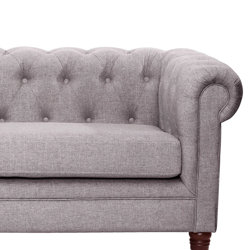 SOFA LATAM HOME FLORENCIA 3 CUERPOS LINO GRIS CLARO - 3