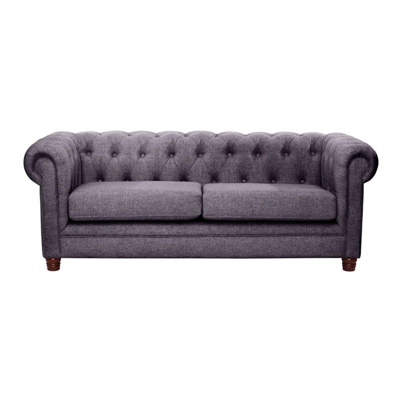 SOFA LATAM HOME FLORENCIA 3 CUERPOS LINO GRIS OSCURO - 1