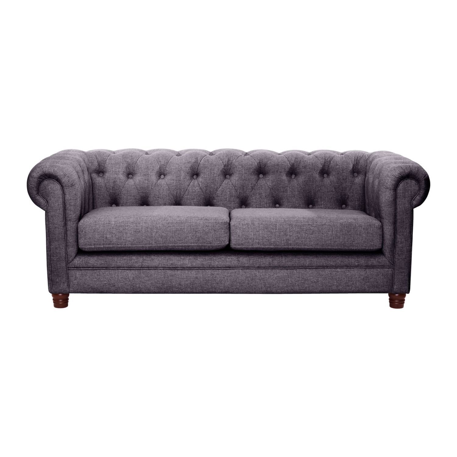 SOFA LATAM HOME FLORENCIA 3 CUERPOS LINO GRIS OSCURO - 1