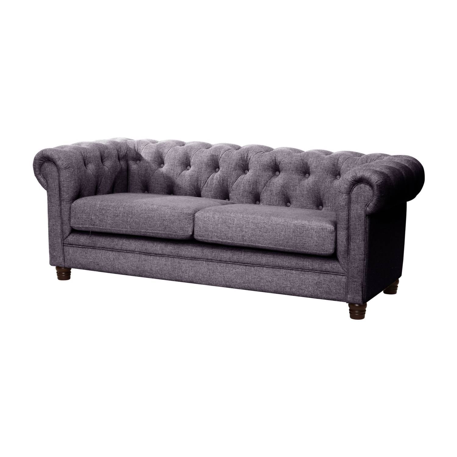 SOFA LATAM HOME FLORENCIA 3 CUERPOS LINO GRIS OSCURO - 2