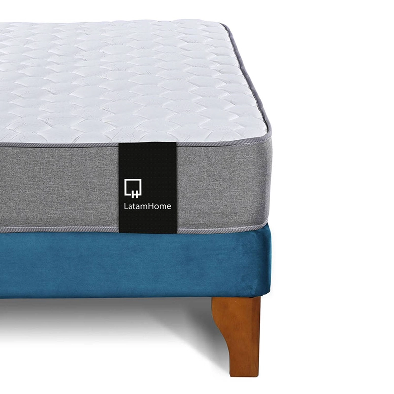CAMA LATAM HOME ZEN BEST FULL TELA VELVET AZUL PETROLEO - 3