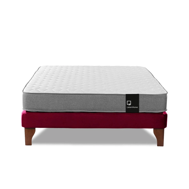 CAMA LATAM HOME ZEN BEST FULL TELA VELVET BURDEO - 1