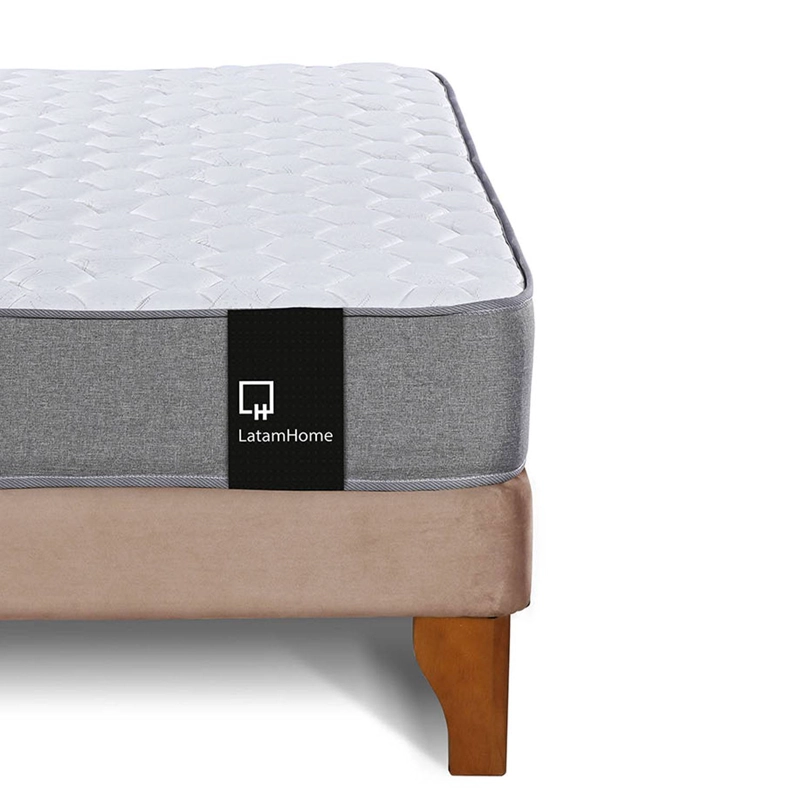 CAMA LATAM HOME ZEN BEST FULL TELA VELVET BEIGE - 3