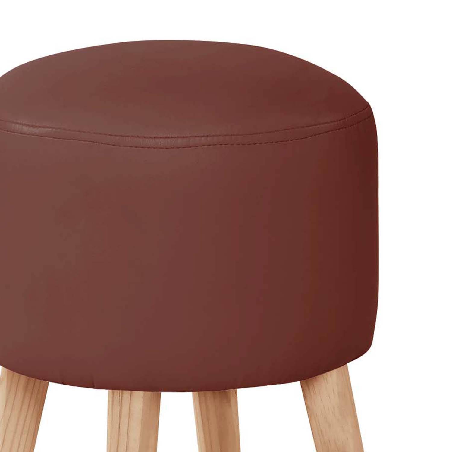 POUF LATAM HOME NANTES CHOCOLATE PU - 2