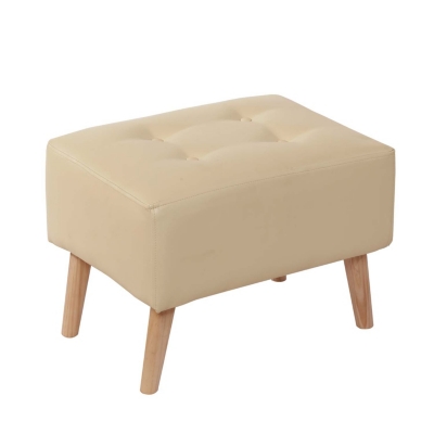 POUF LATAM HOME NIZA BEIGE PU - 1