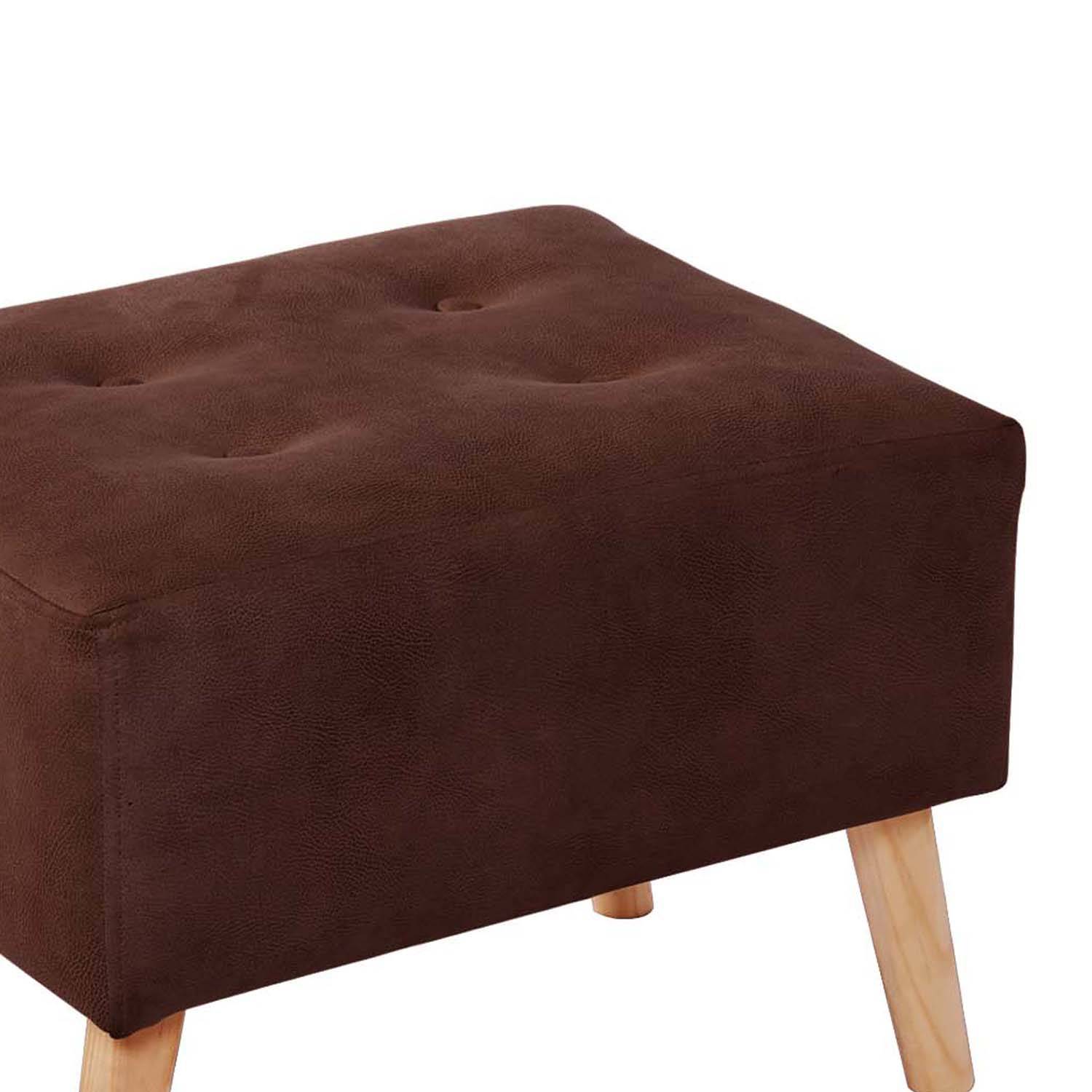 POUF LATAM HOME NIZA CUERO KENTUCKY CAFE MORO - 2