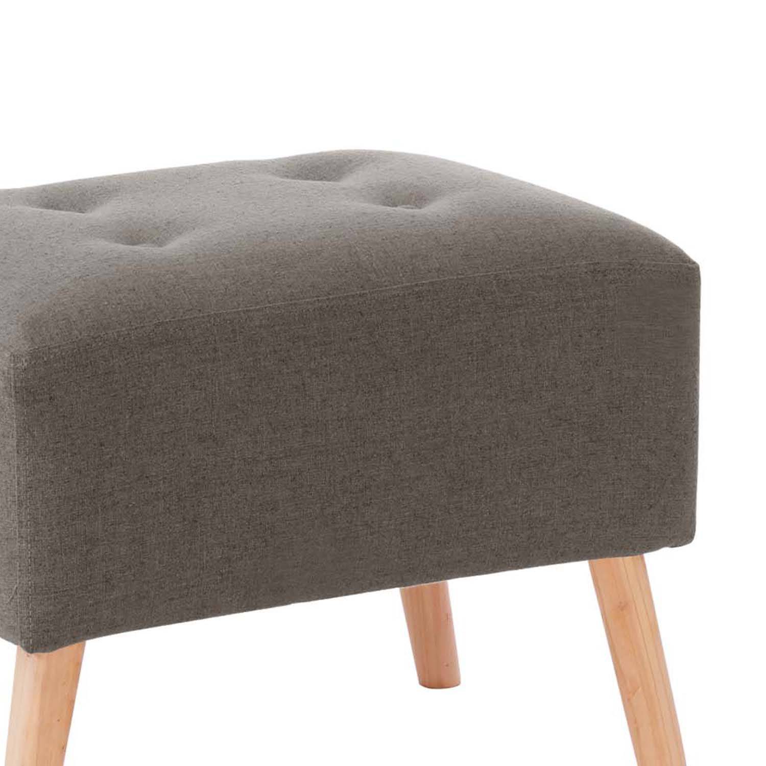 POUF LATAM HOME NIZA LINO GRIS OSCURO - 2