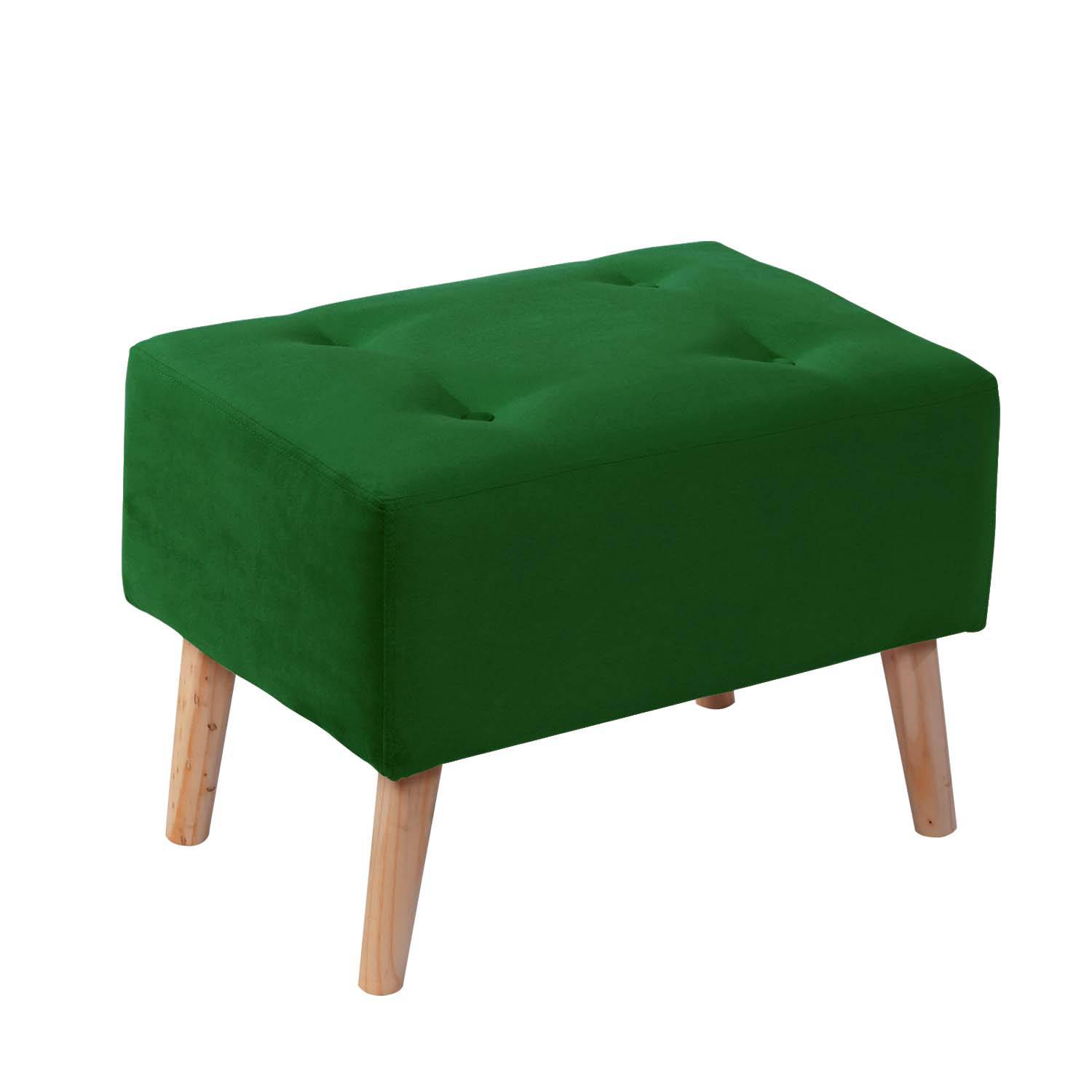 POUF LATAM HOME NIZA VERDE TELA VELVET - 1