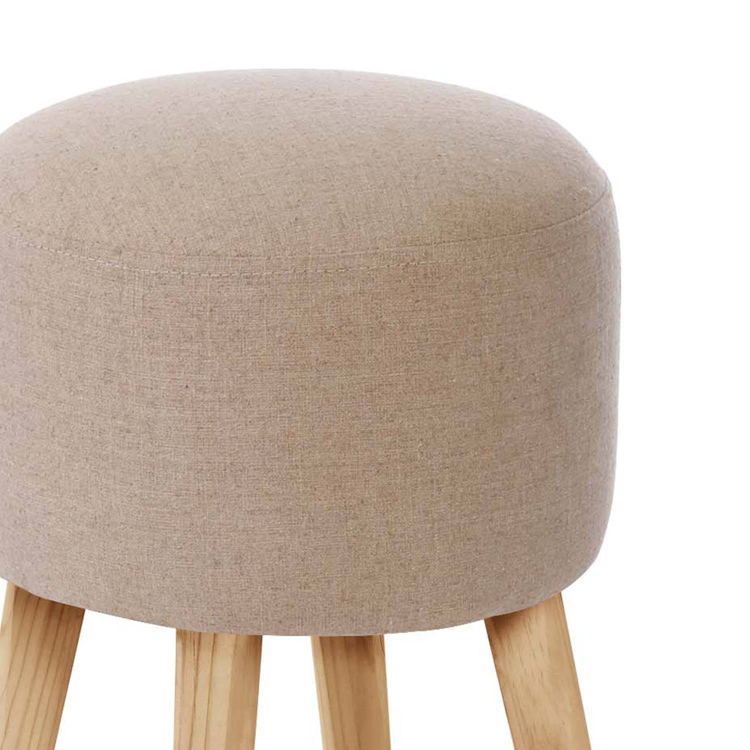 POUF LATAM HOME NANTES LINO BEIGE NATURAL - 2