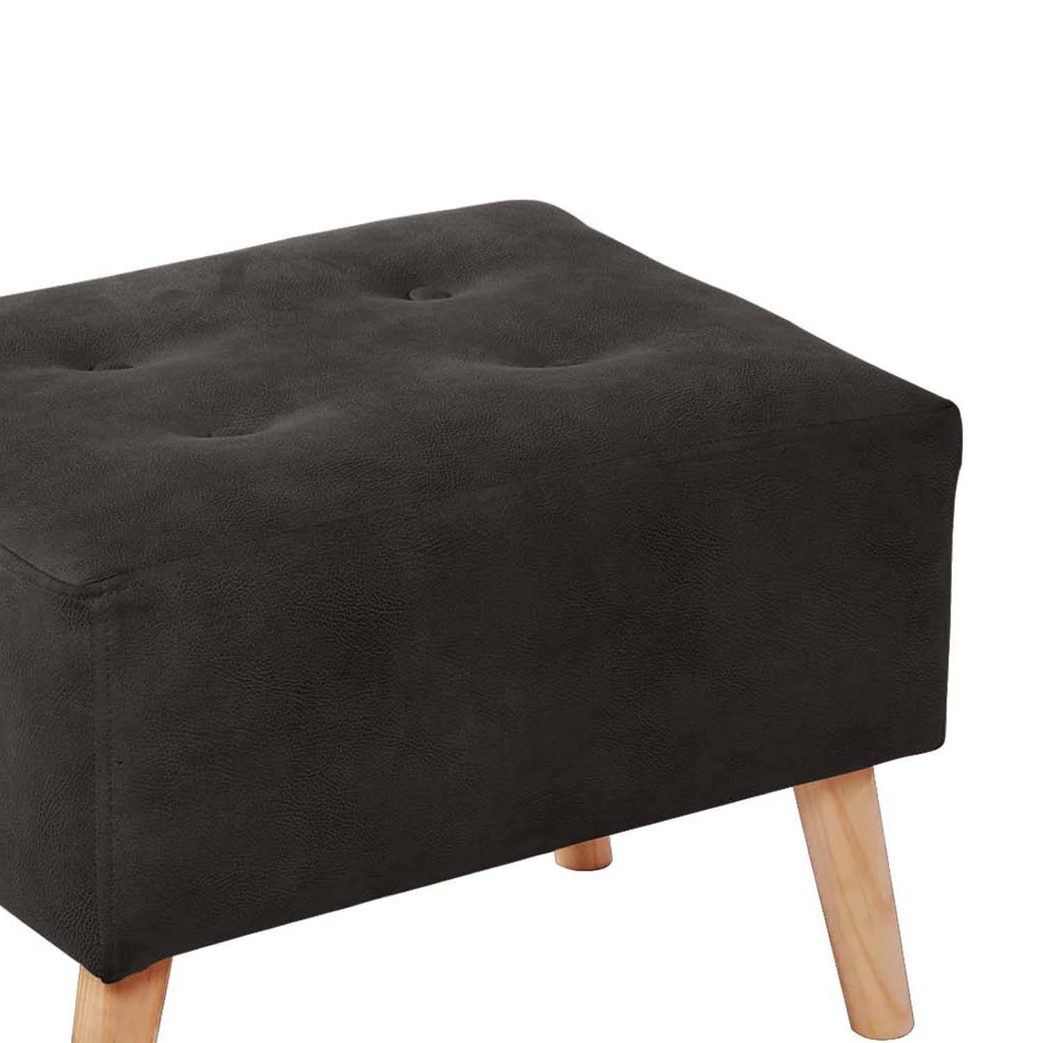 POUF LATAM HOME NIZA CUERO KENTUCKY NEGRO - 2