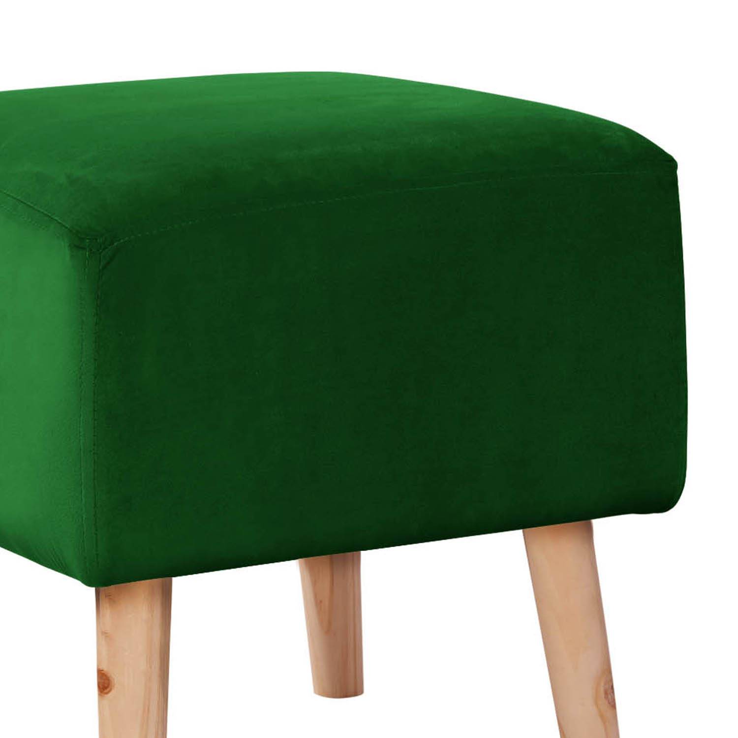 POUF LATAM HOME BURDEOS VERDE TELA VELVET - 2