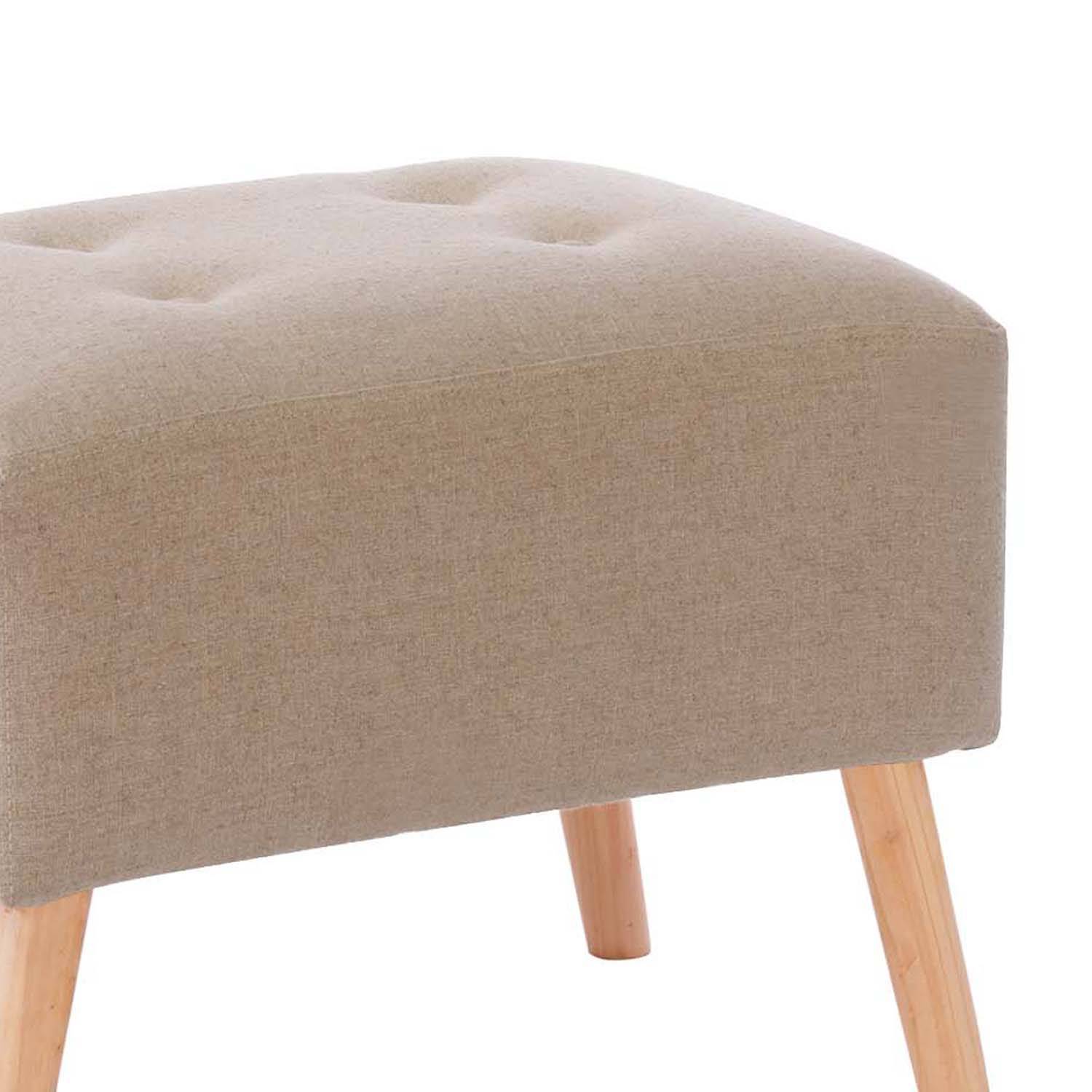 POUF LATAM HOME NIZA LINO BEIGE NATURAL - 2