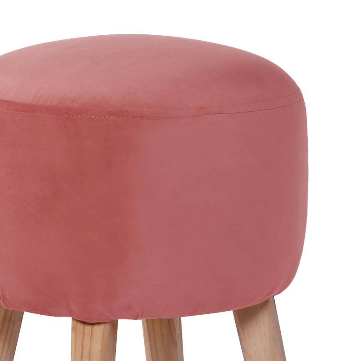 POUF LATAM HOME NANTES PALO ROSA TELA VELVET - 2