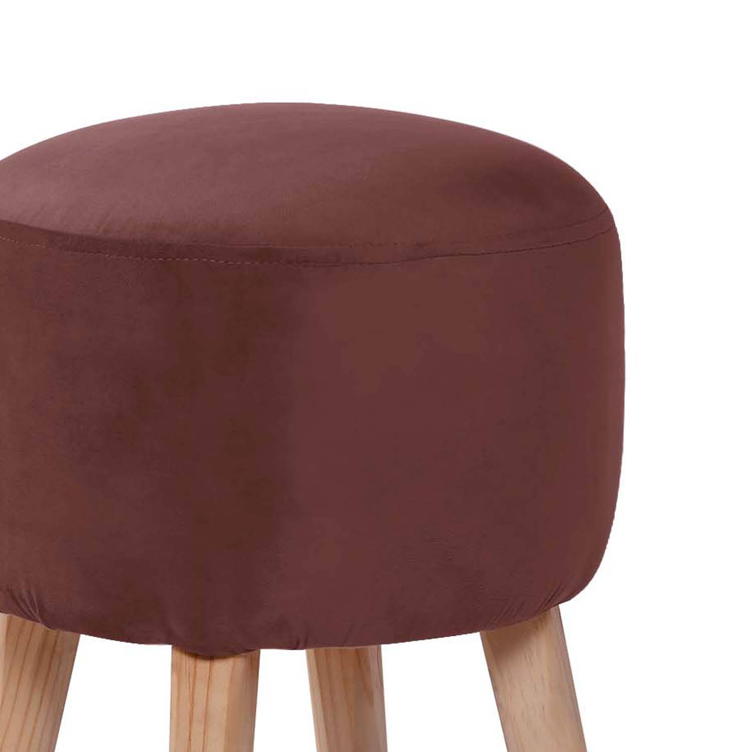 POUF LATAM HOME NANTES CHOCOLATE TELA VELVET - 2