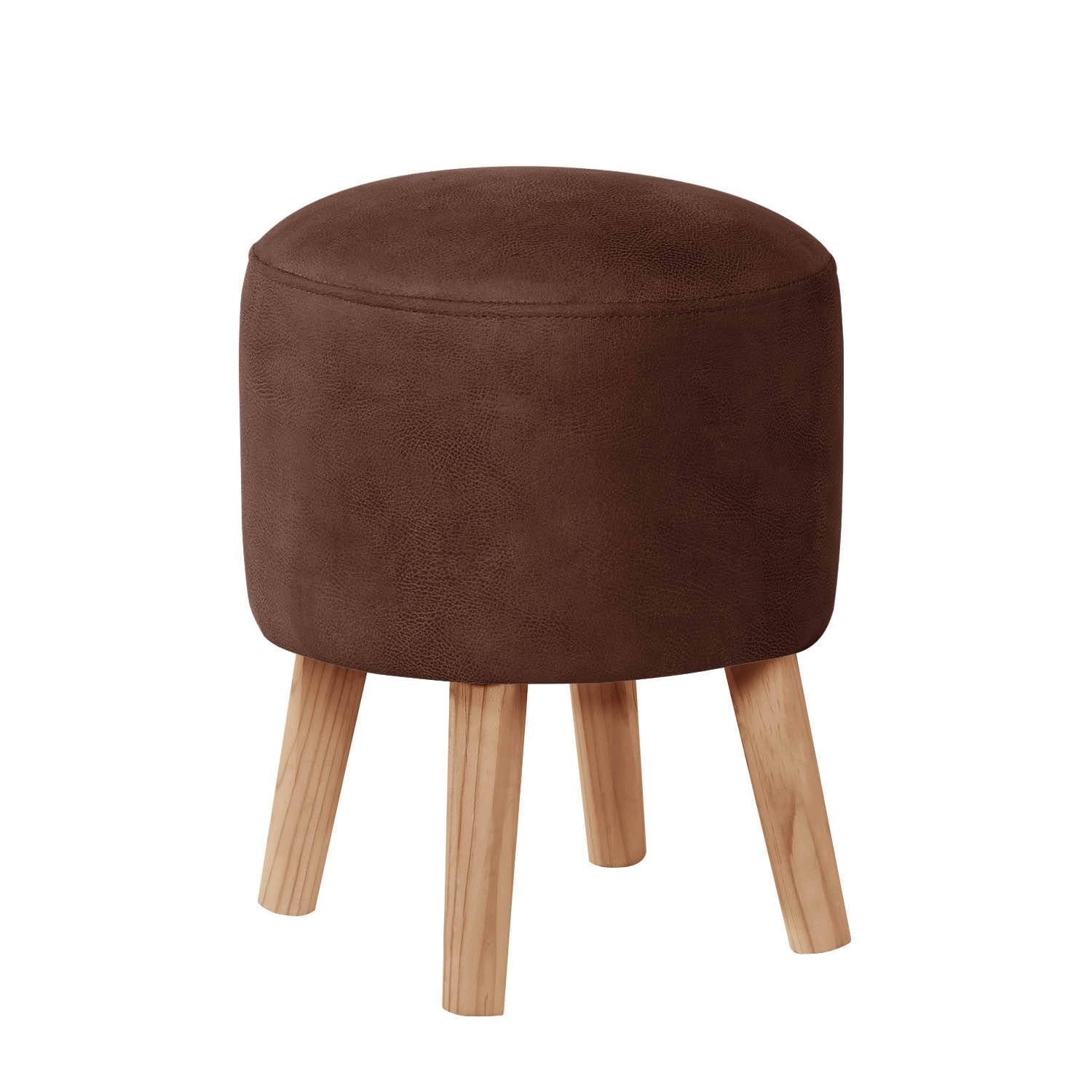 POUF LATAM HOME NANTES CUERO KENTUCKY CAFE MORO - 1