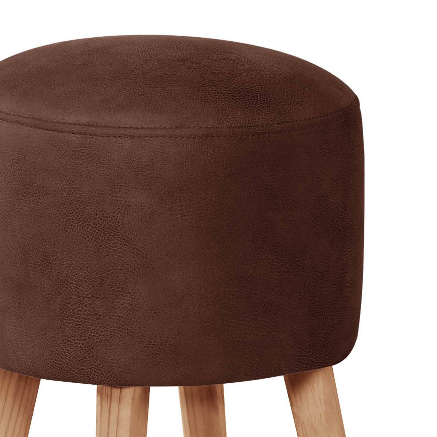 POUF LATAM HOME NANTES CUERO KENTUCKY CAFE MORO - 2