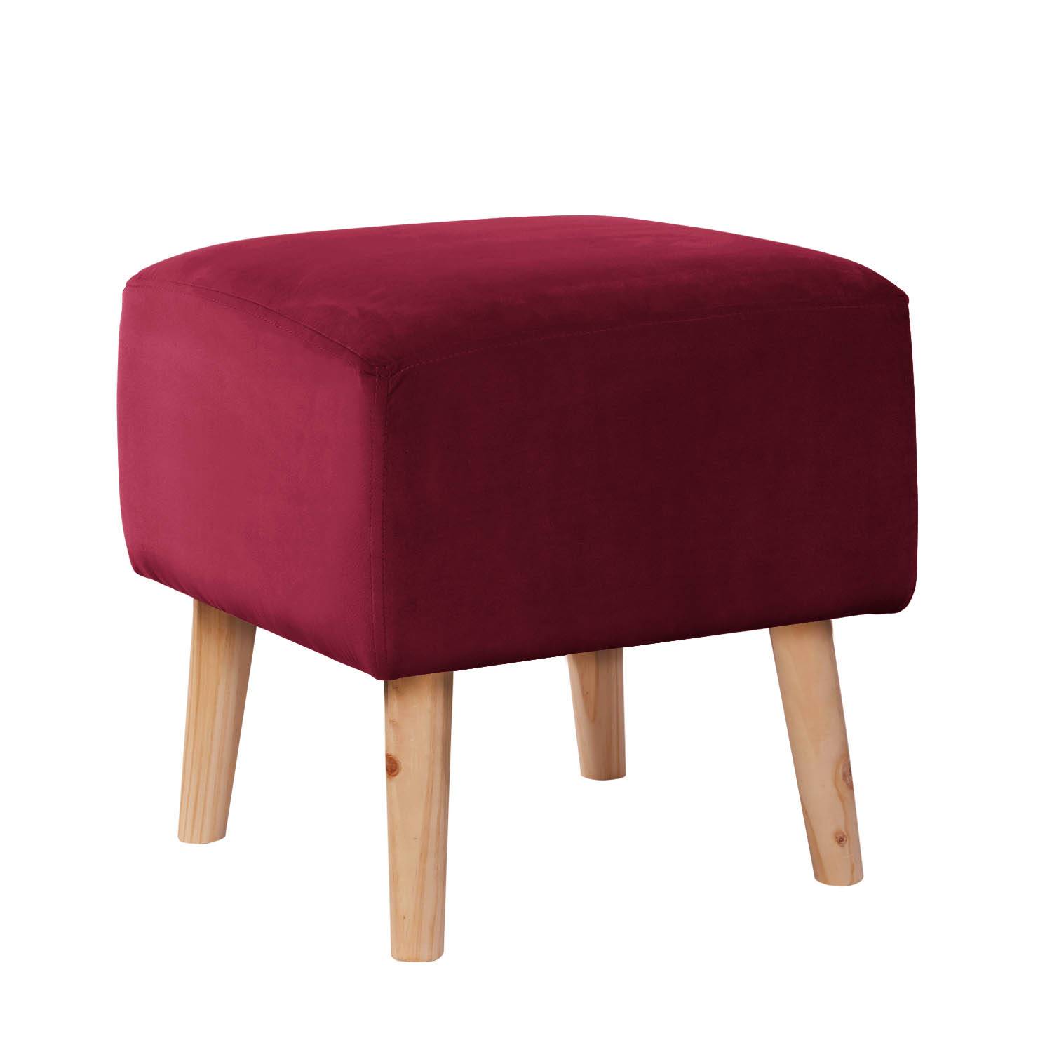 POUF LATAM HOME BURDEOS BURDEO TELA VELVET - 1