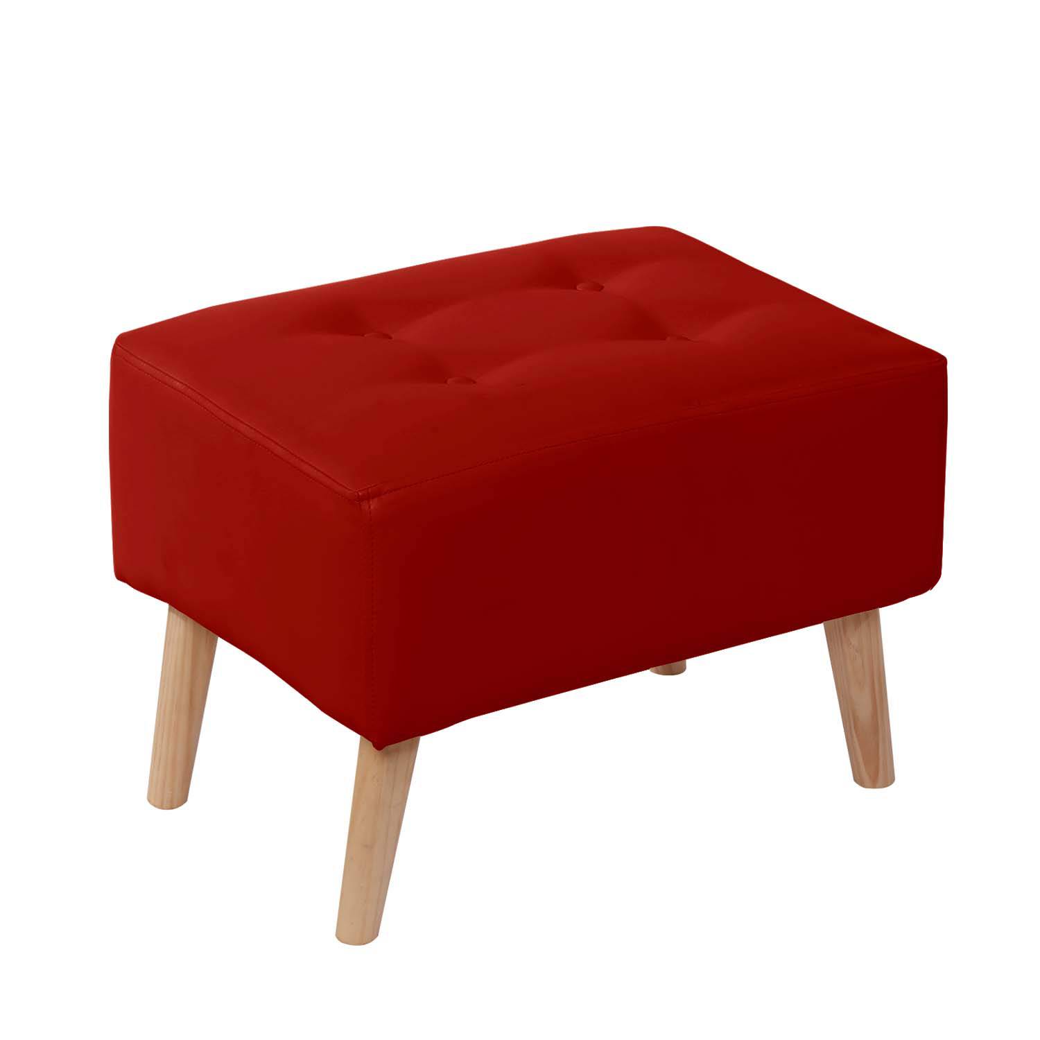 POUF LATAM HOME NIZA ROJO PU - 1