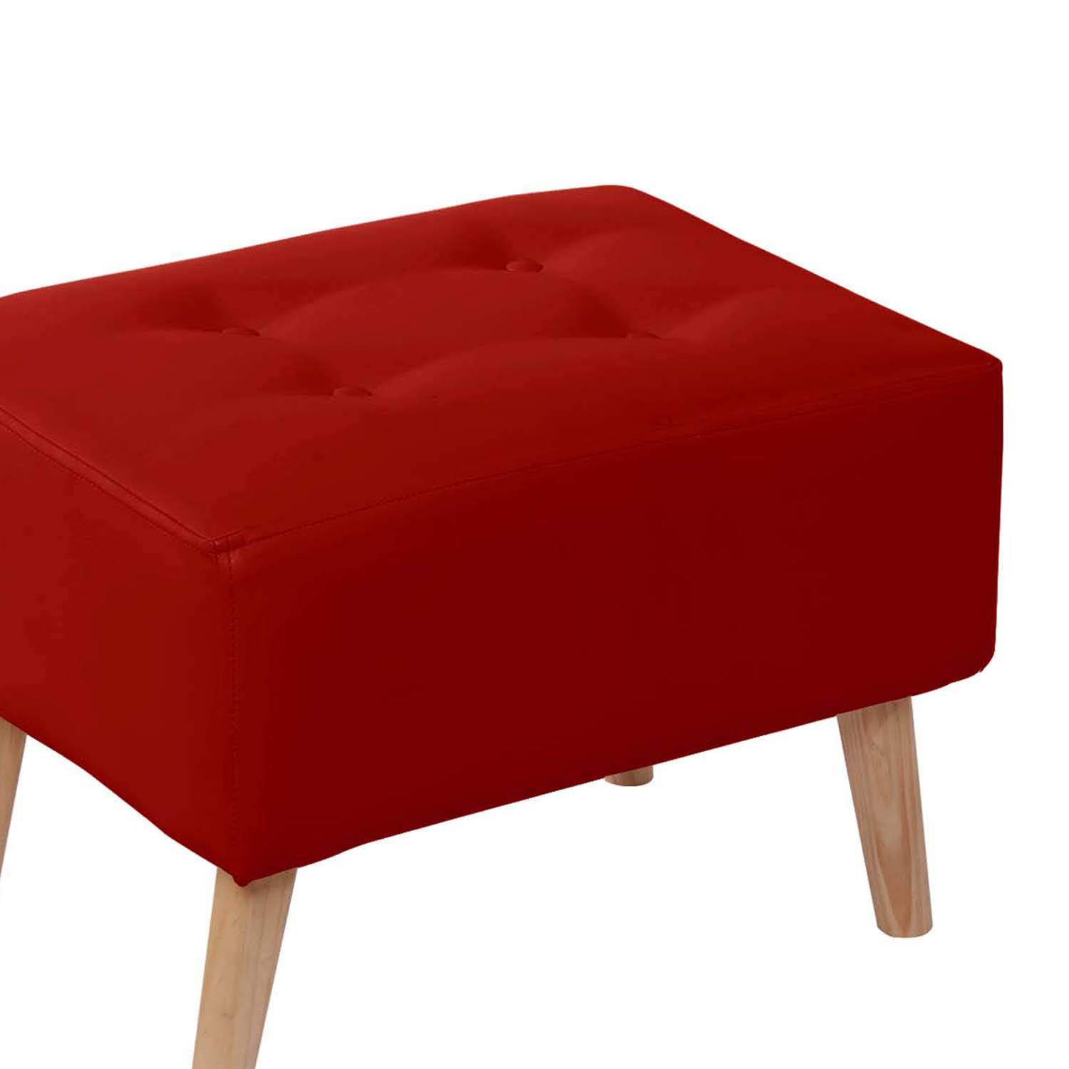 POUF LATAM HOME NIZA ROJO PU - 2