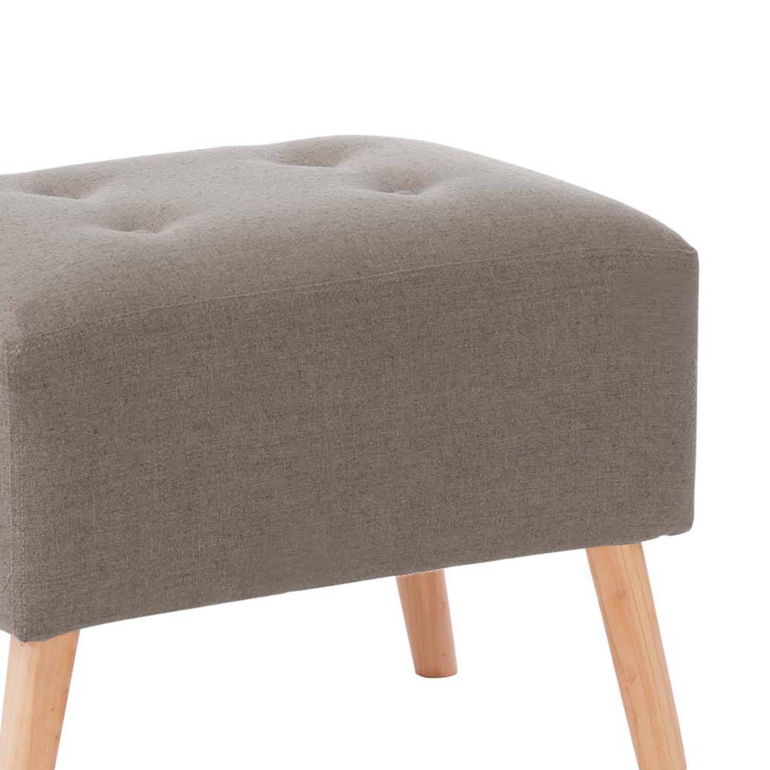 POUF LATAM HOME NIZA LINO GRIS CLARO - 2