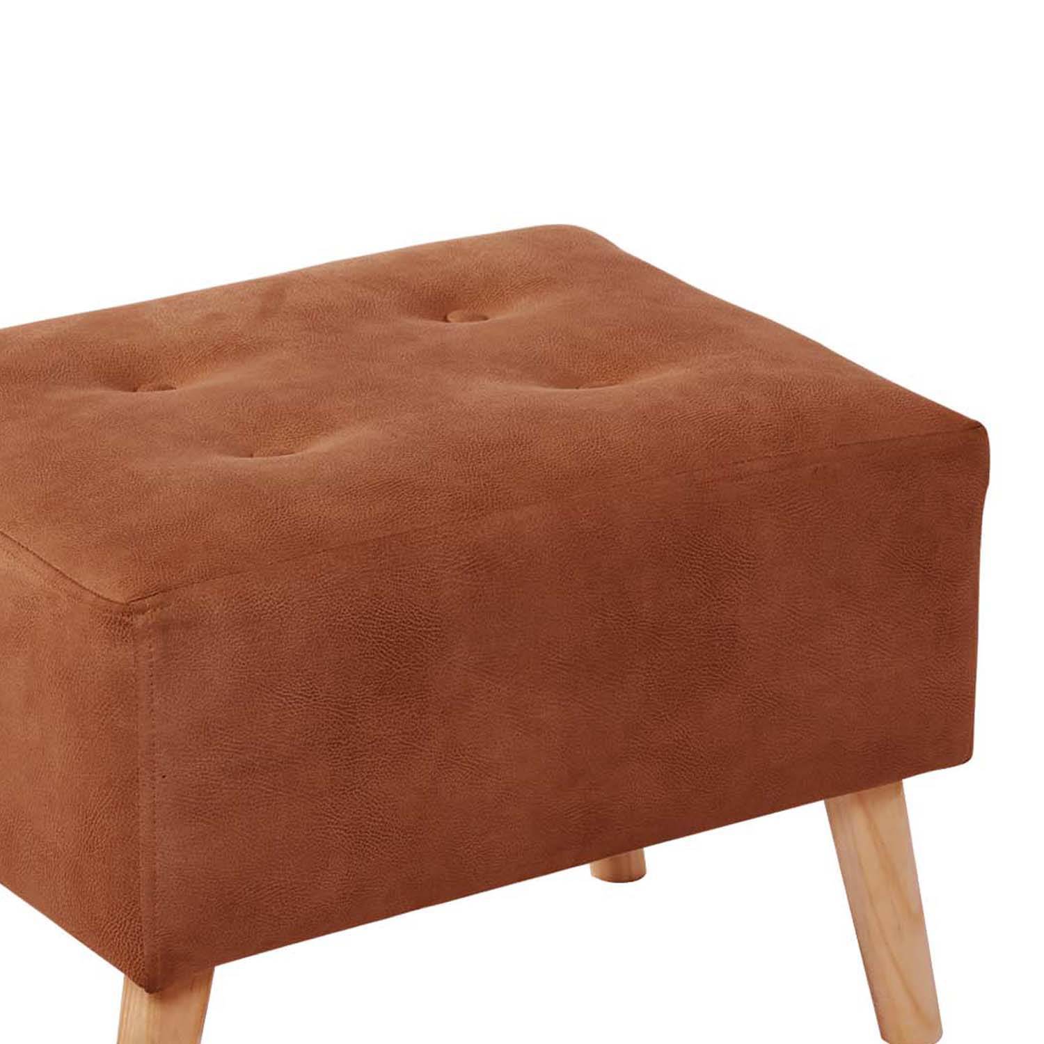 POUF LATAM HOME NIZA CUERO KENTUCKY TABACO - 2