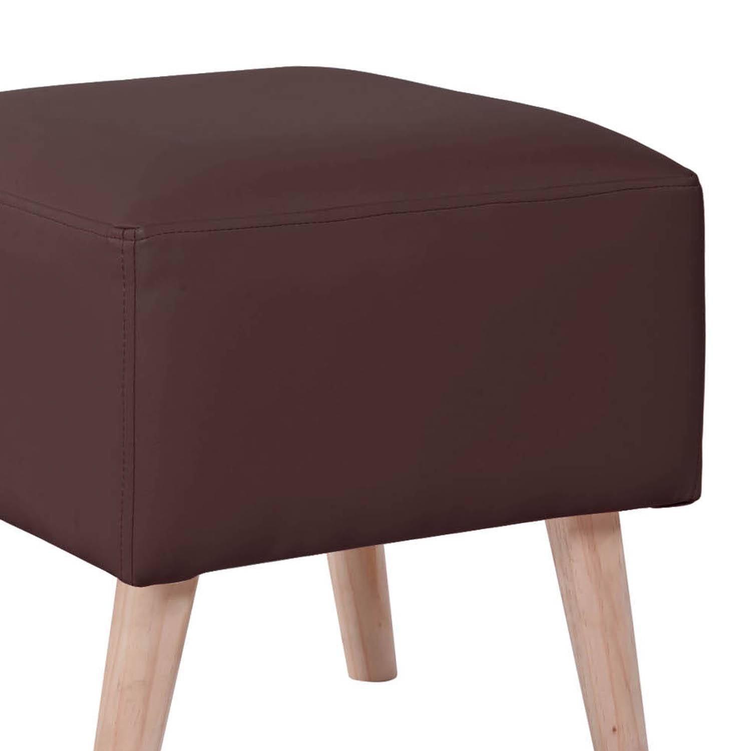 POUF LATAM HOME BURDEOS CHOCOLATE PU - 2