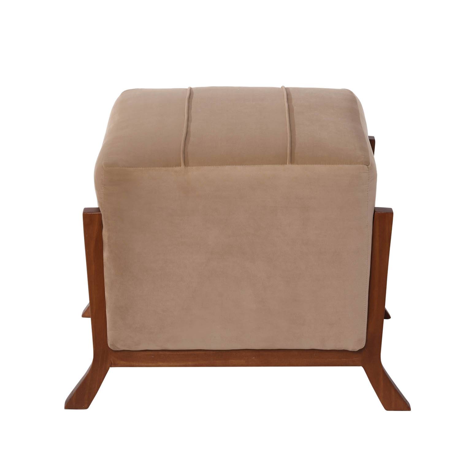 POUF LATAM HOME MARSELLA BEIGE TELA VELVET - 2