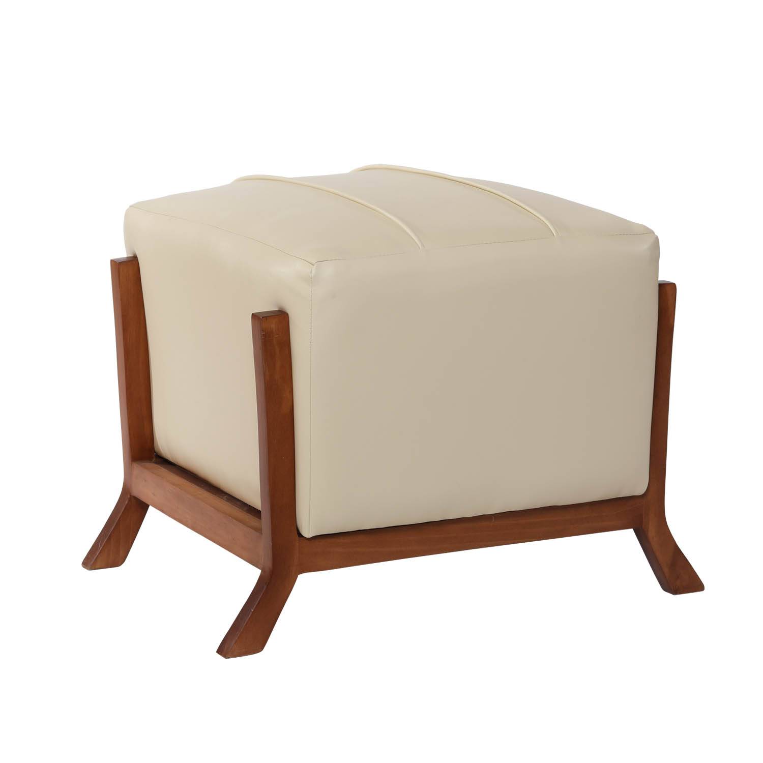 POUF LATAM HOME MARSELLA BEIGE PU - 1