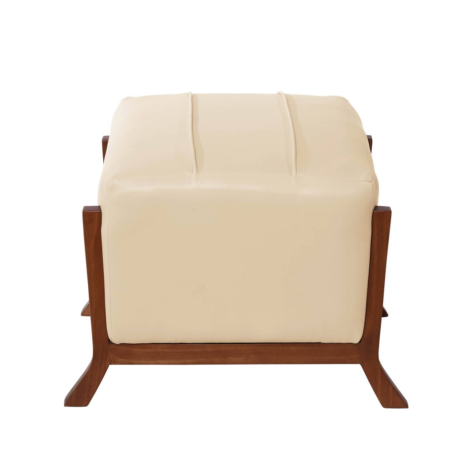 POUF LATAM HOME MARSELLA BEIGE PU - 2