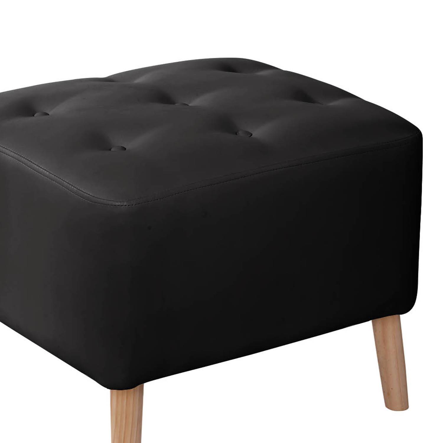 POUF LATAM HOME LYON NEGRO PU - 2