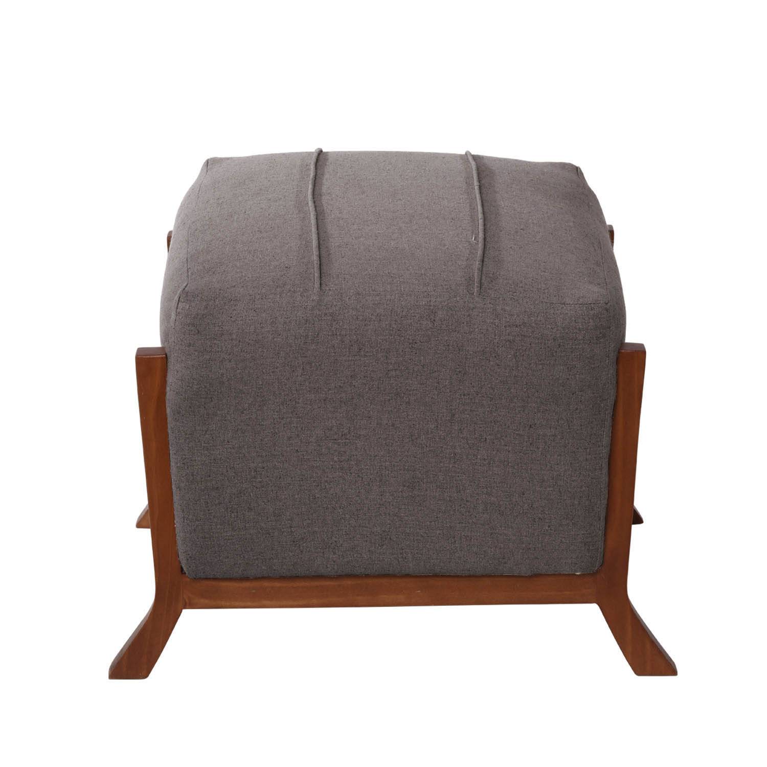 POUF LATAM HOME MARSELLA LINO GRIS OSCURO - 2