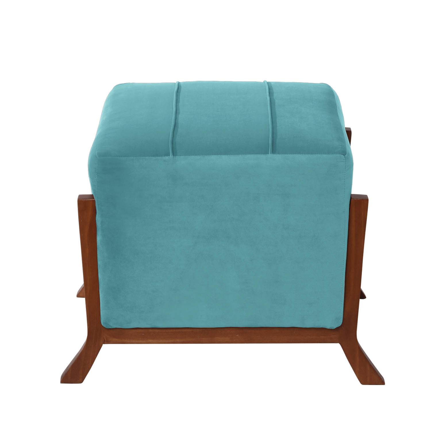 POUF LATAM HOME MARSELLA TURQUESA TELA VELVET - 2