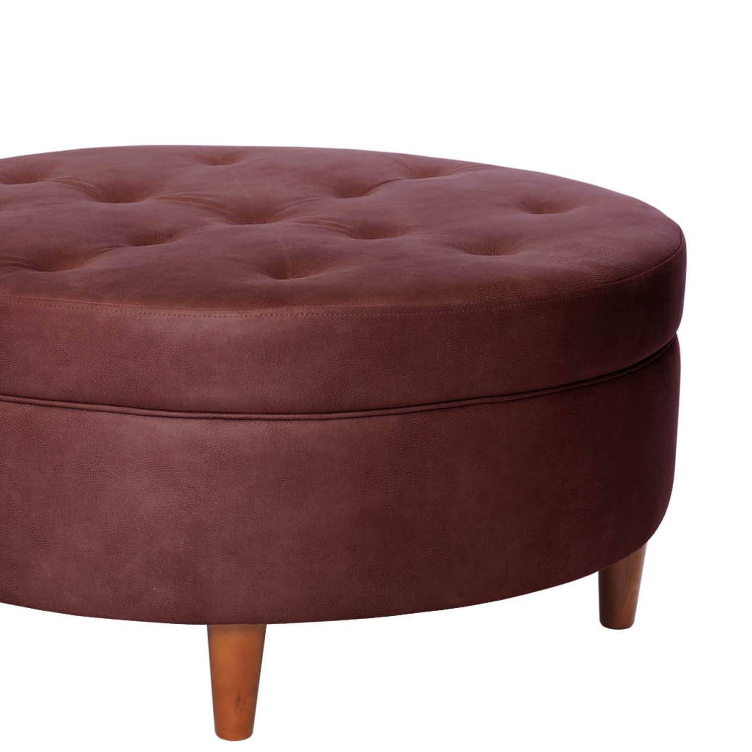 POUF LATAM HOME PARIS CUERO KENTUCKY CAFE MORO - 2
