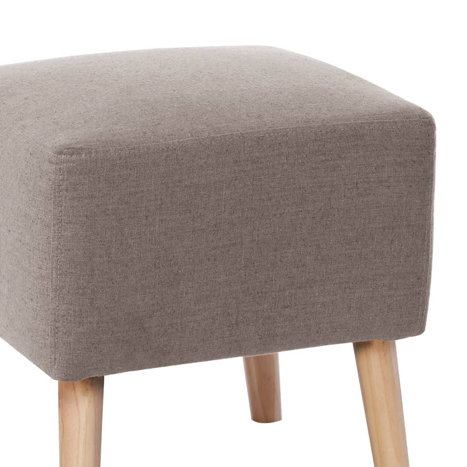 POUF LATAM HOME BURDEOS LINO GRIS CLARO - 2