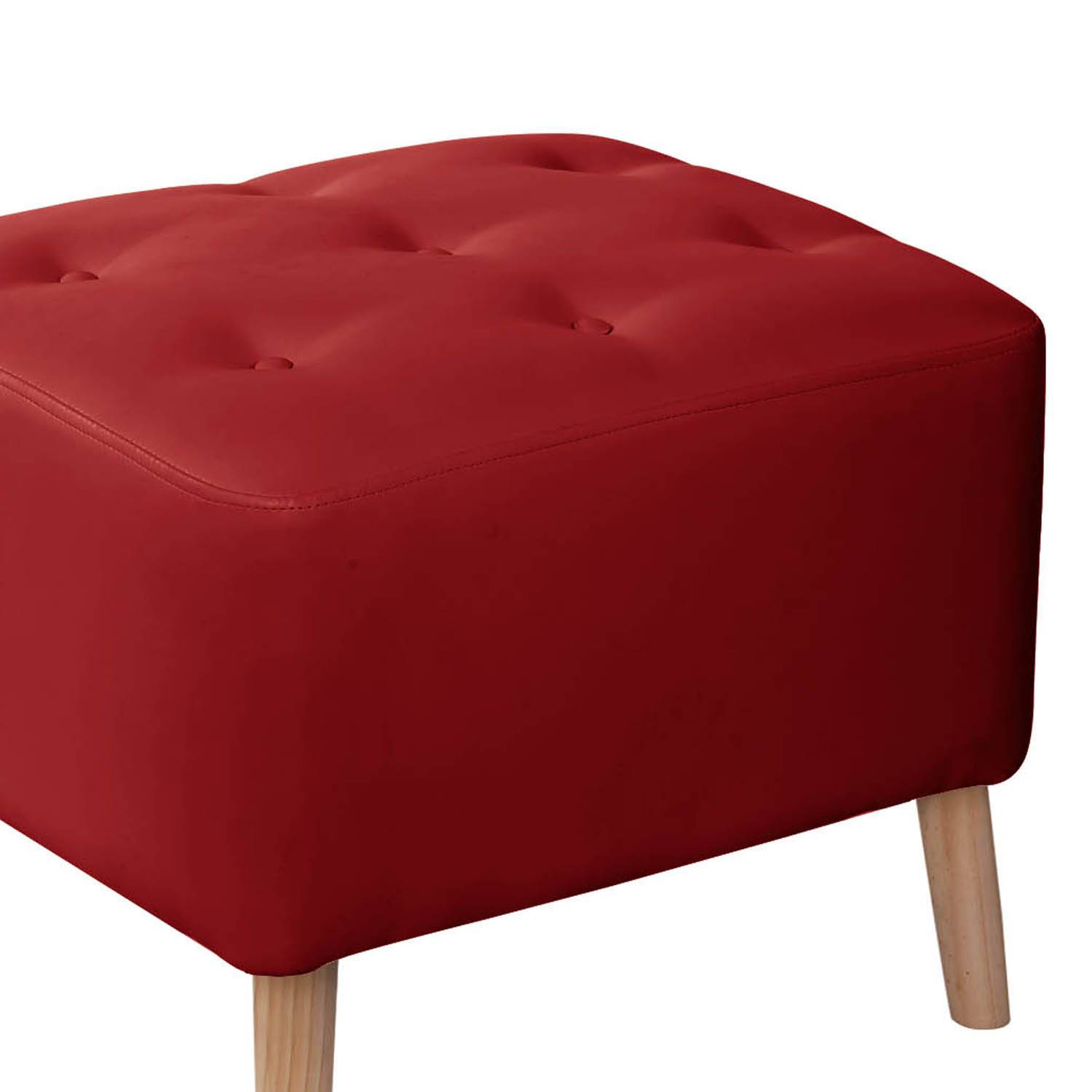 POUF LATAM HOME LYON ROJO PU - 2