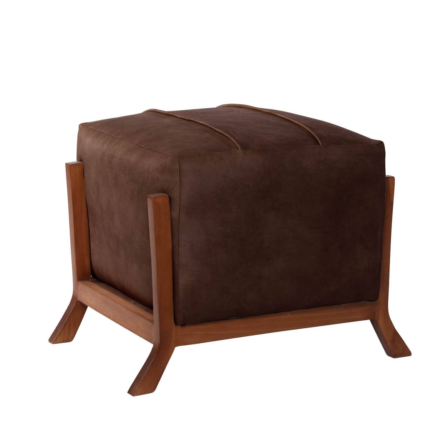 POUF LATAM HOME MARSELLA CUERO KENTUCKY CAFE MORO - 1