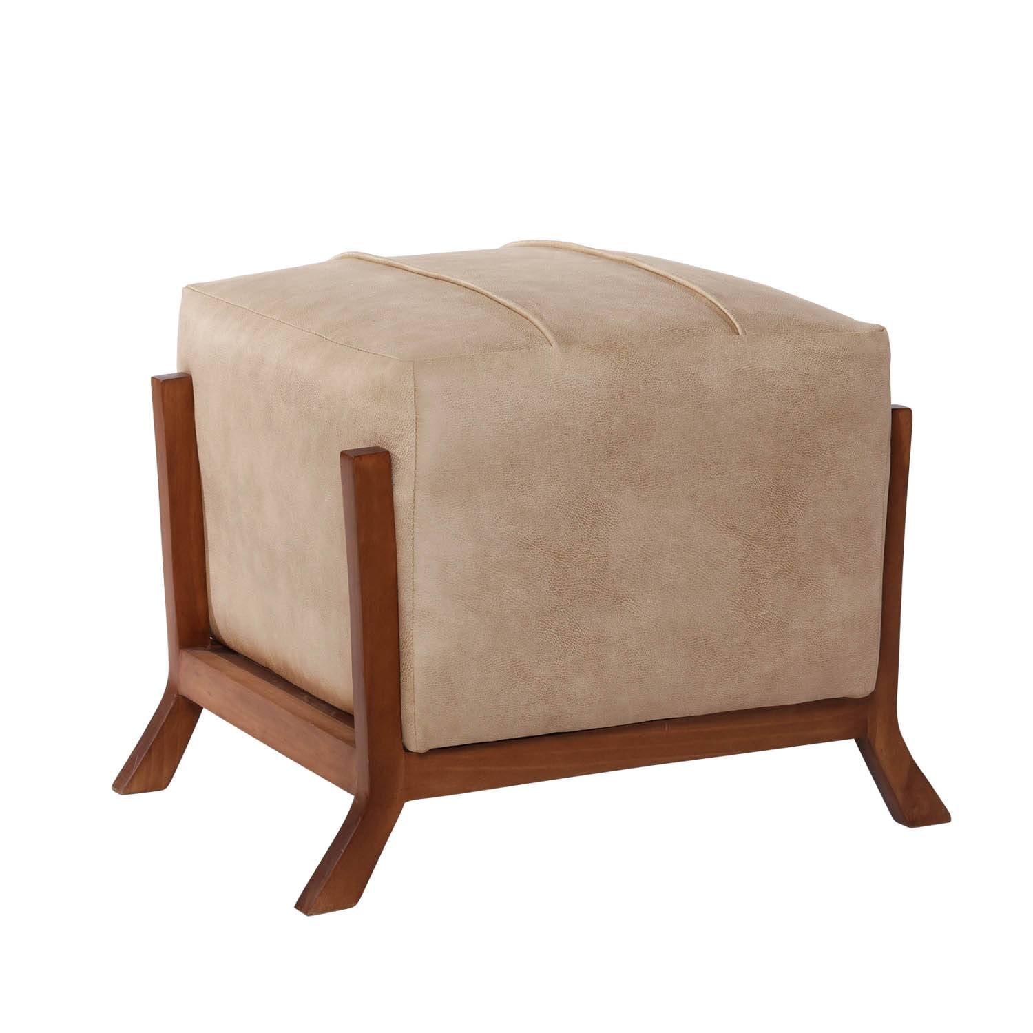 POUF LATAM HOME MARSELLA CUERO KENTUCKY BEIGE - 1