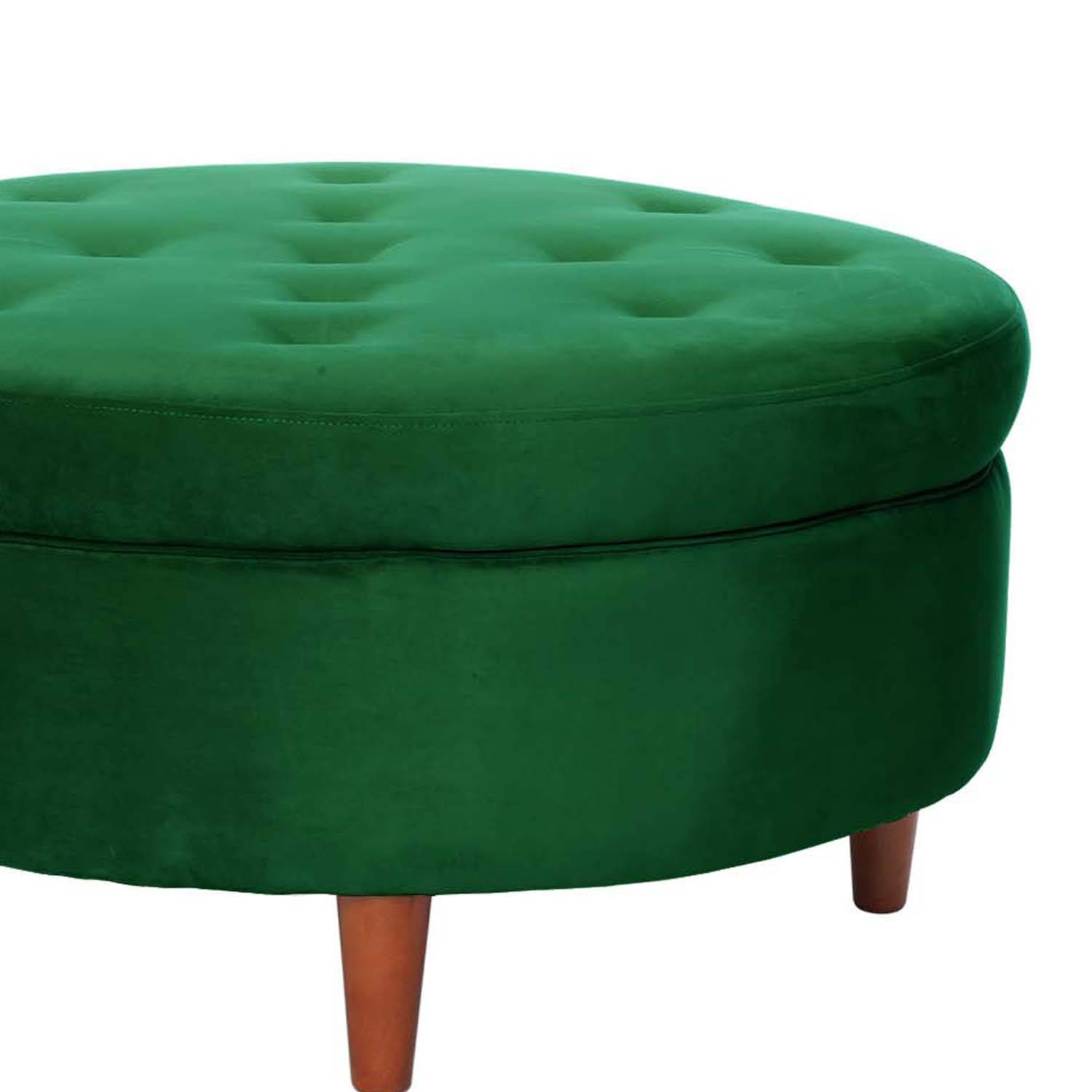 POUF LATAM HOME PARIS VERDE TELA VELVET - 2