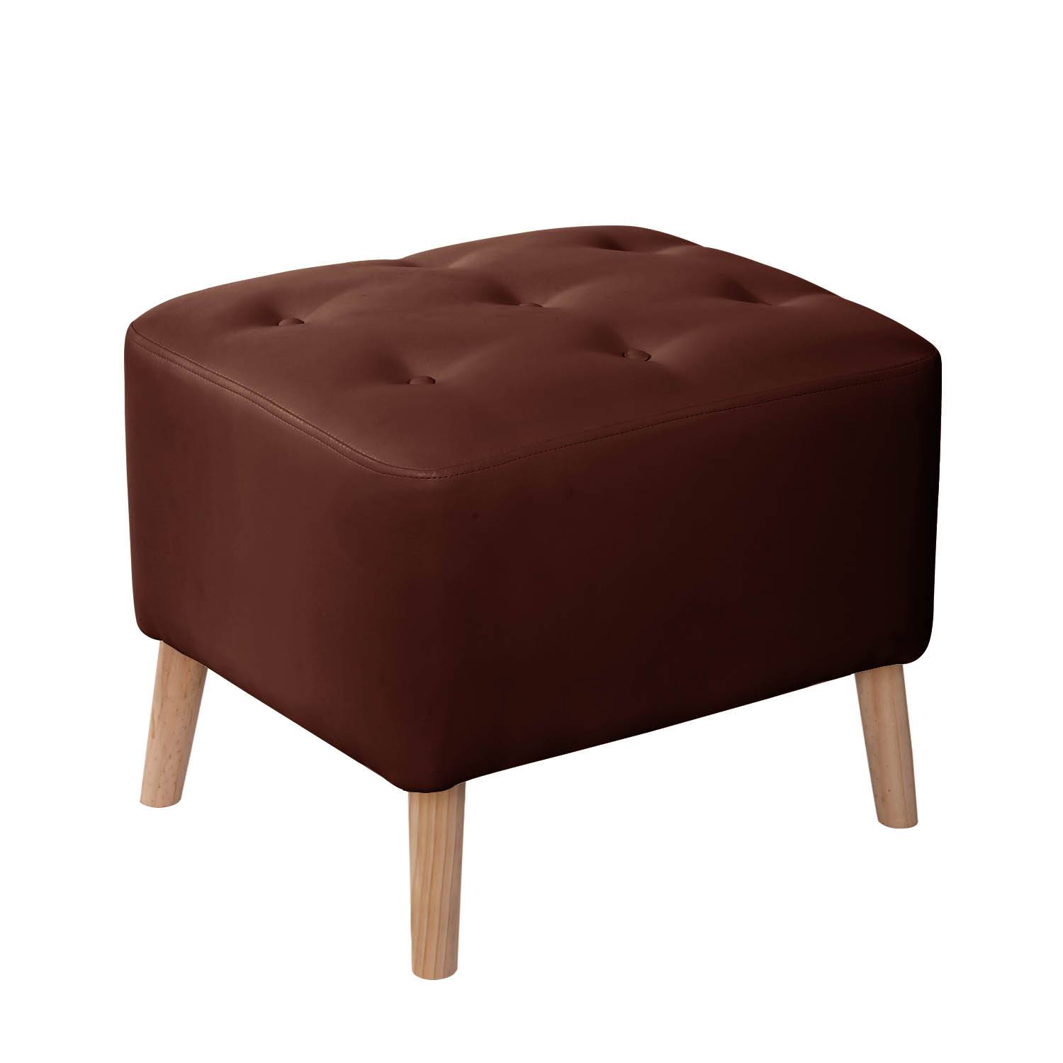 POUF LATAM HOME LYON CHOCOLATE PU - 1