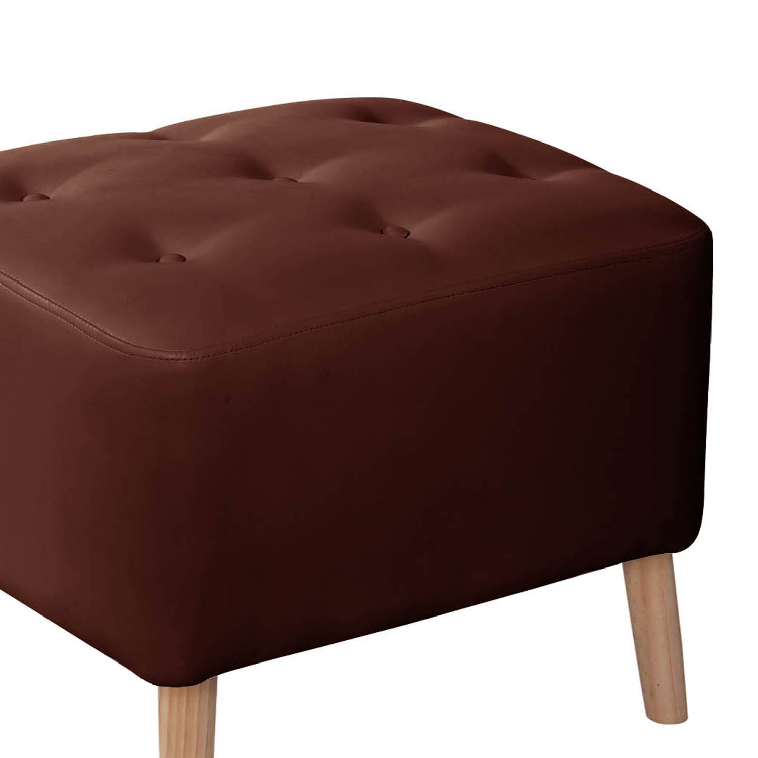 POUF LATAM HOME LYON CHOCOLATE PU - 2