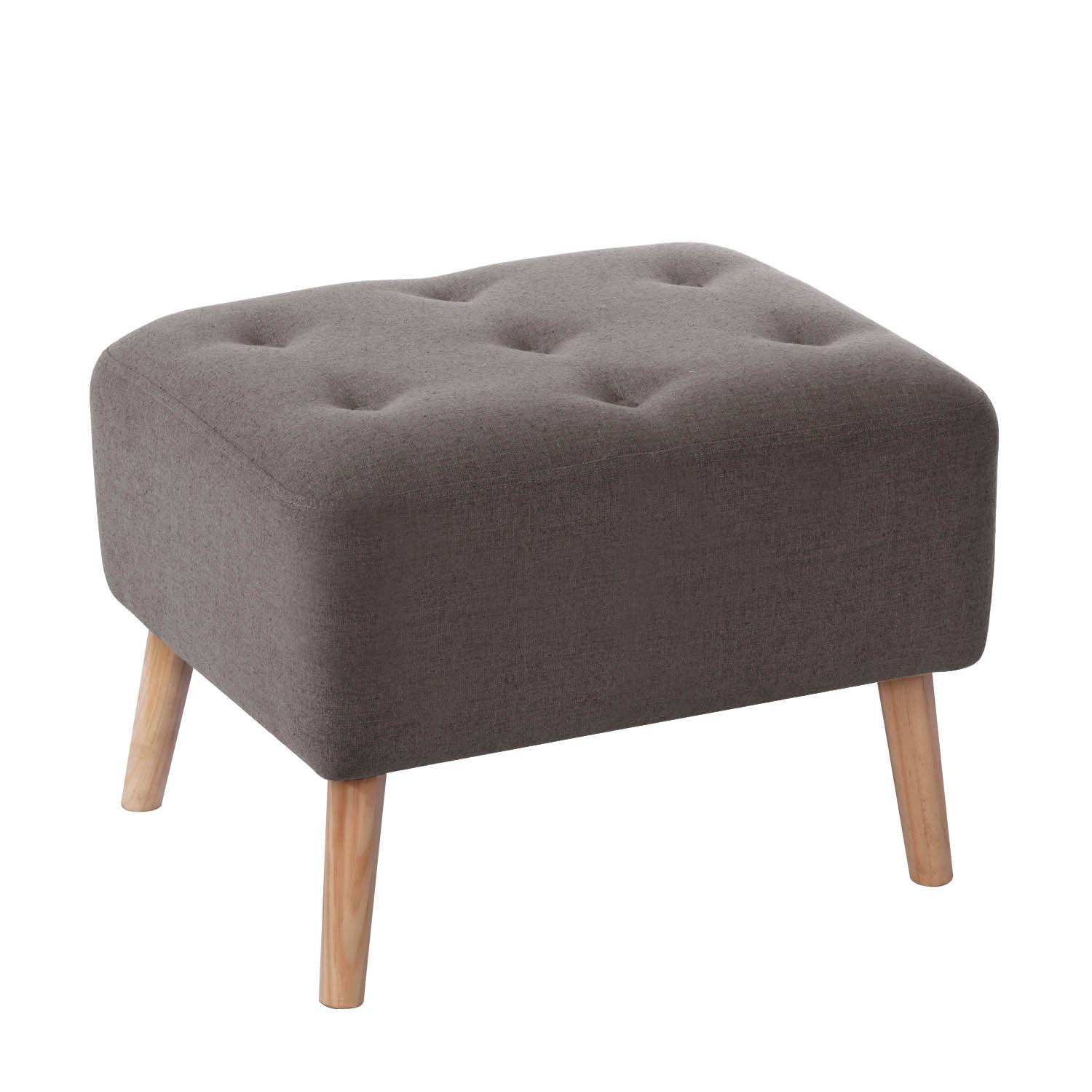 POUF LATAM HOME LYON LINO GRIS OSCURO - 1