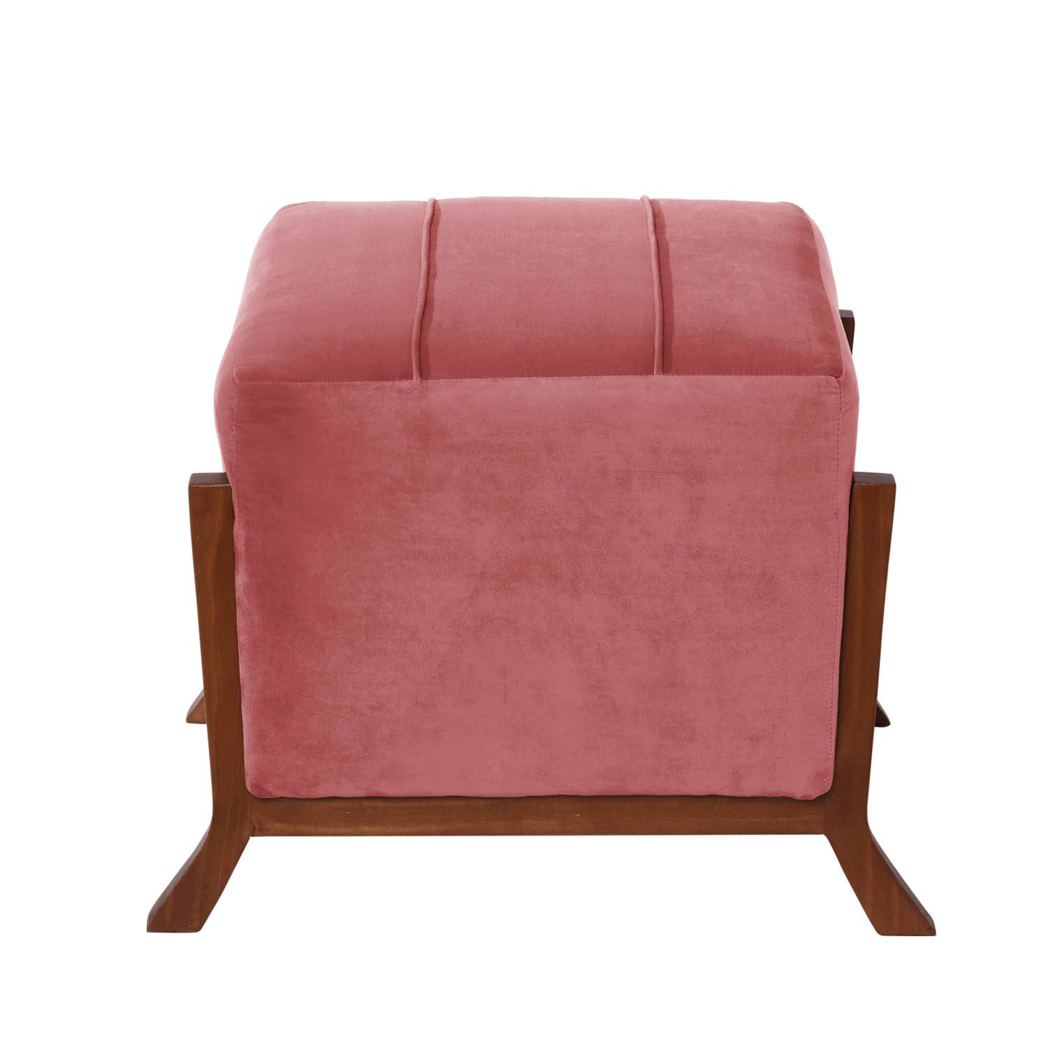 POUF LATAM HOME MARSELLA PALO ROSA TELA VELVET - 2