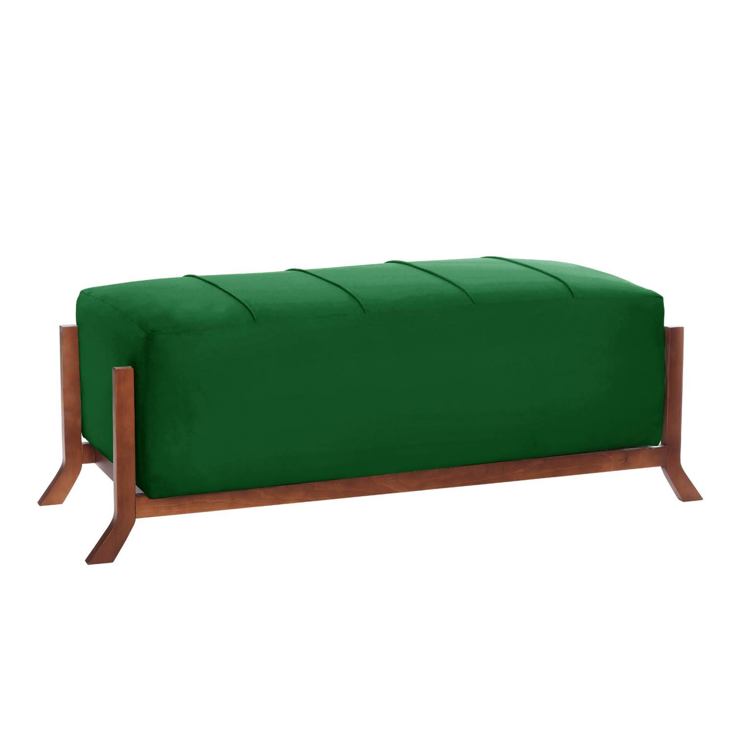 BANQUETA LATAM HOME MARSELLA VERDE TELA VELVET - 1