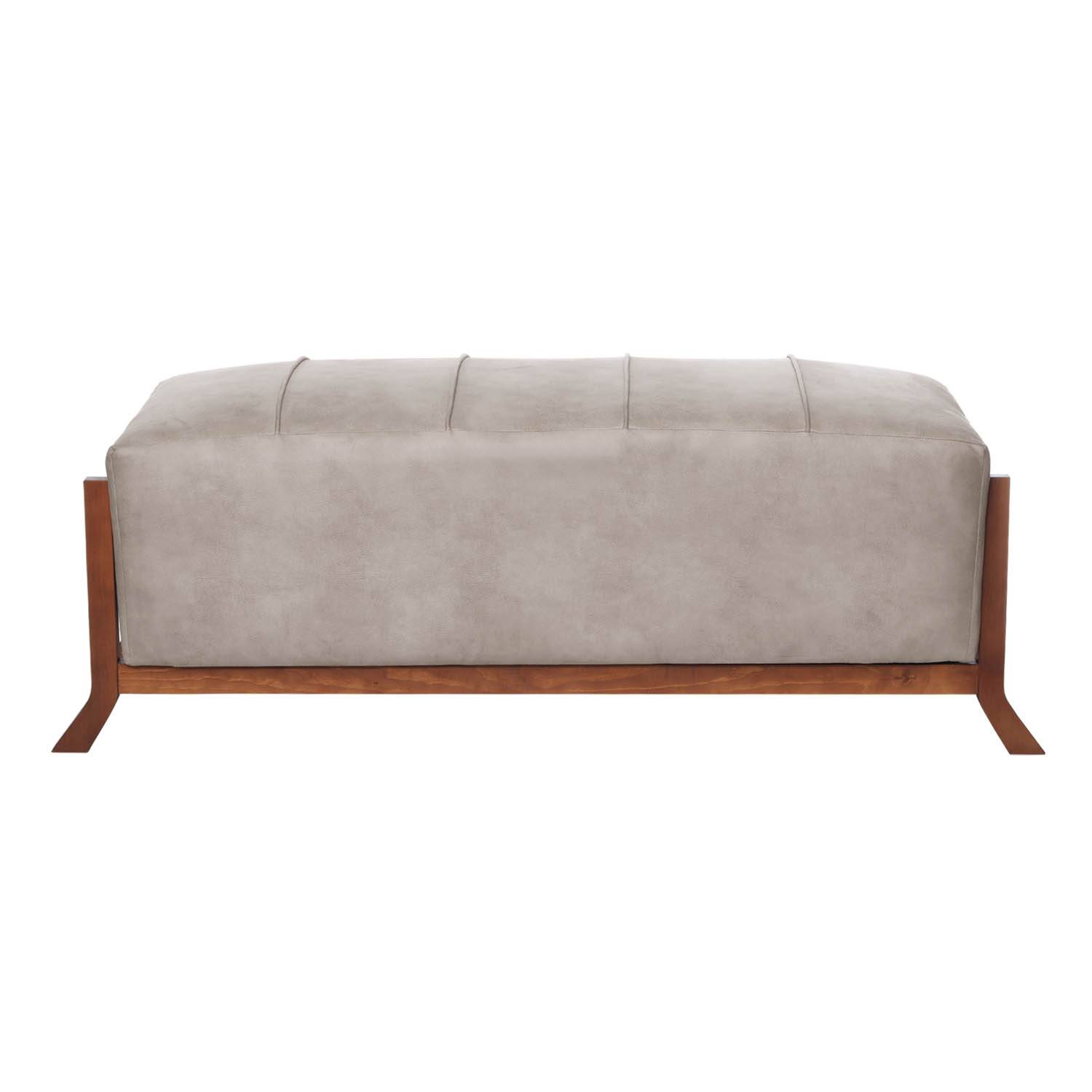 BANQUETA LATAM HOME MARSELLA CUERO KENTUCKY GRIS - 2