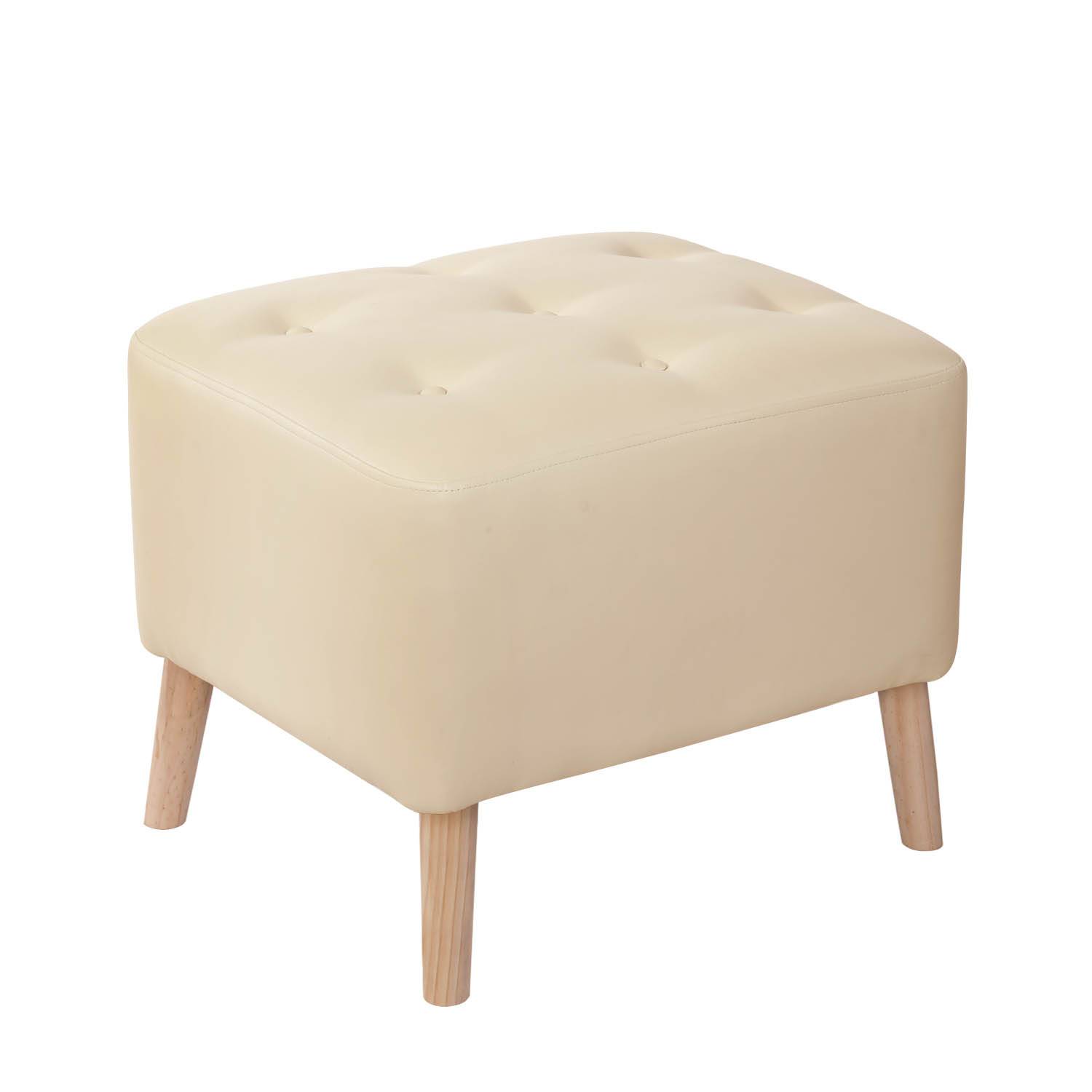 POUF LATAM HOME LYON BEIGE PU - 1