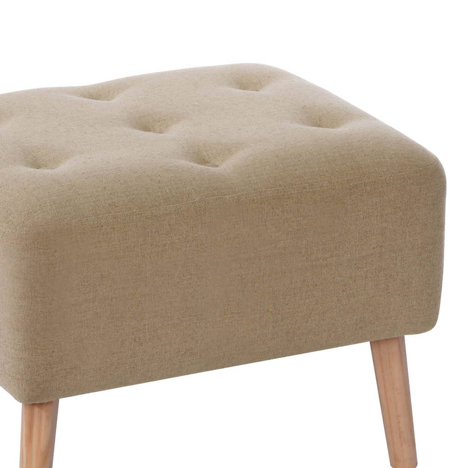 POUF LATAM HOME LYON LINO BEIGE NATURAL - 2