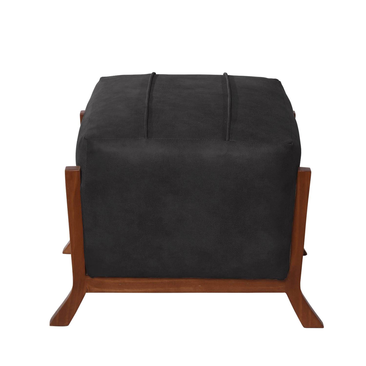 POUF LATAM HOME MARSELLA CUERO KENTUCKY NEGRO - 2