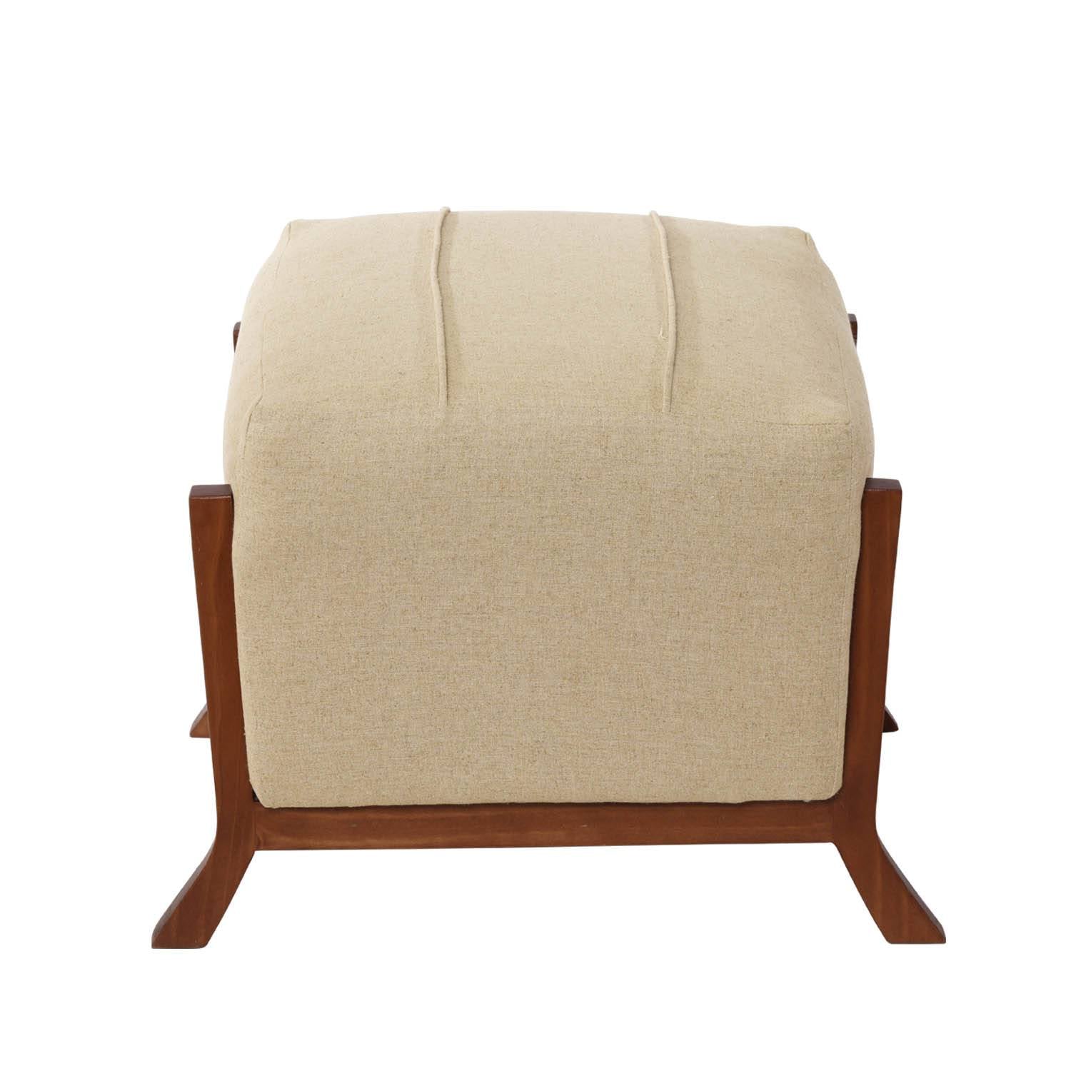 POUF LATAM HOME MARSELLA LINO BEIGE NATURAL - 2