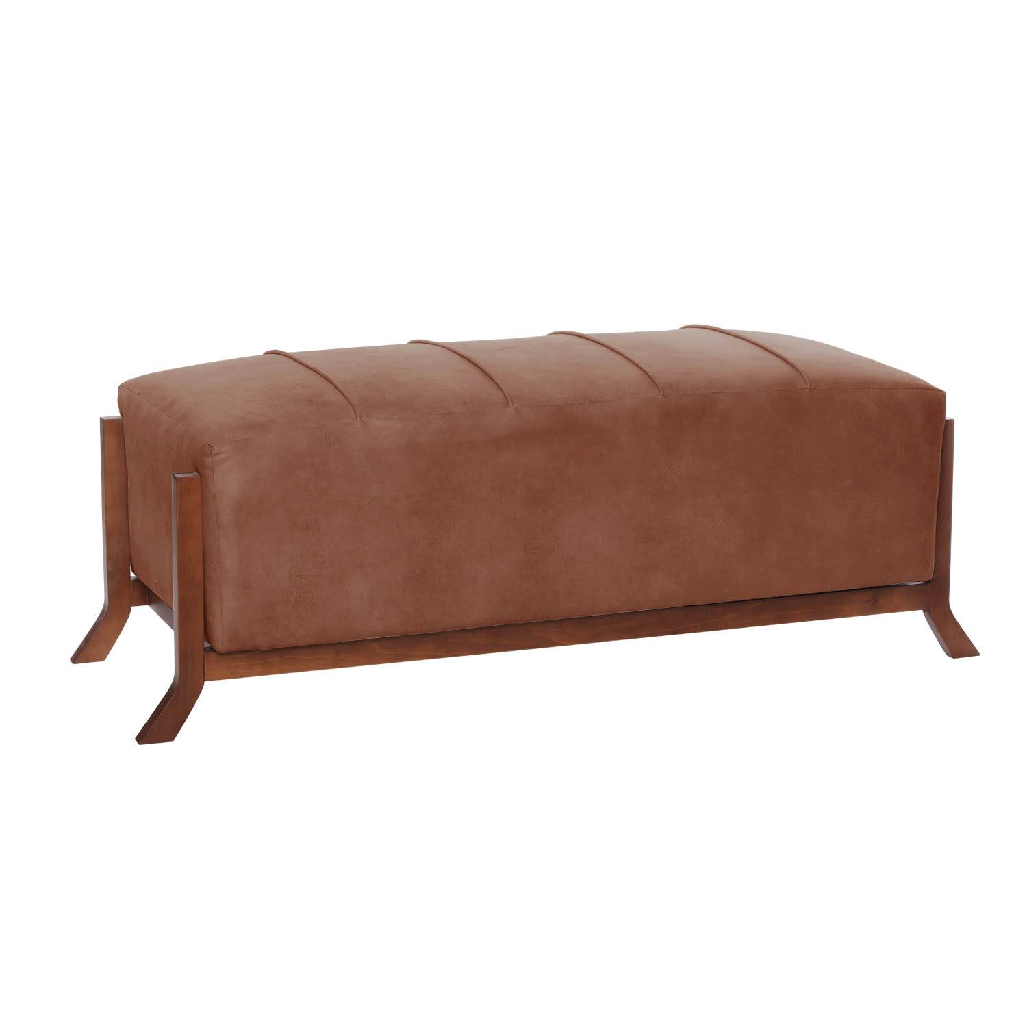 BANQUETA LATAM HOME MARSELLA CUERO KENTUCKY TABACO - 1
