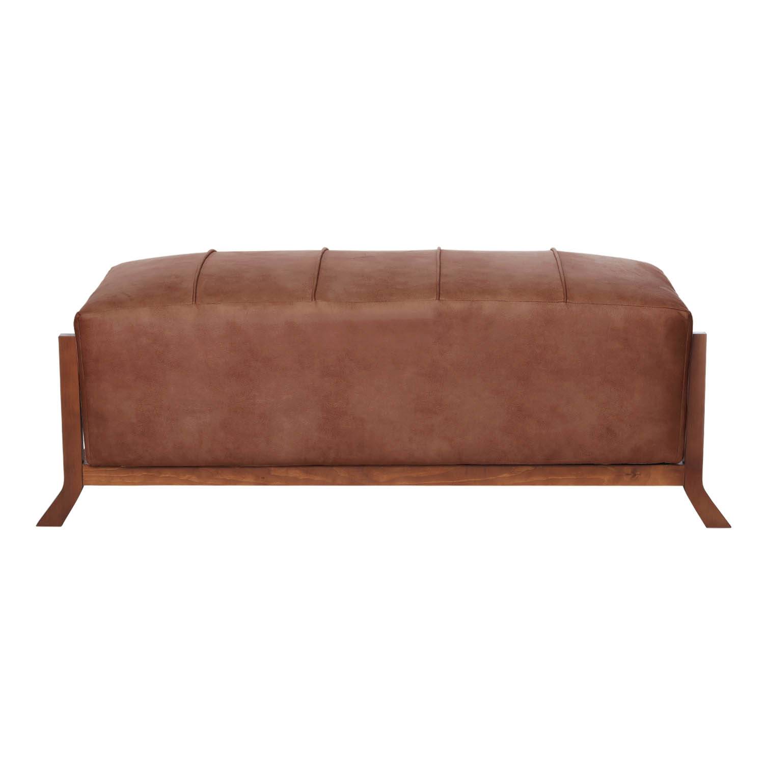 BANQUETA LATAM HOME MARSELLA CUERO KENTUCKY TABACO - 2